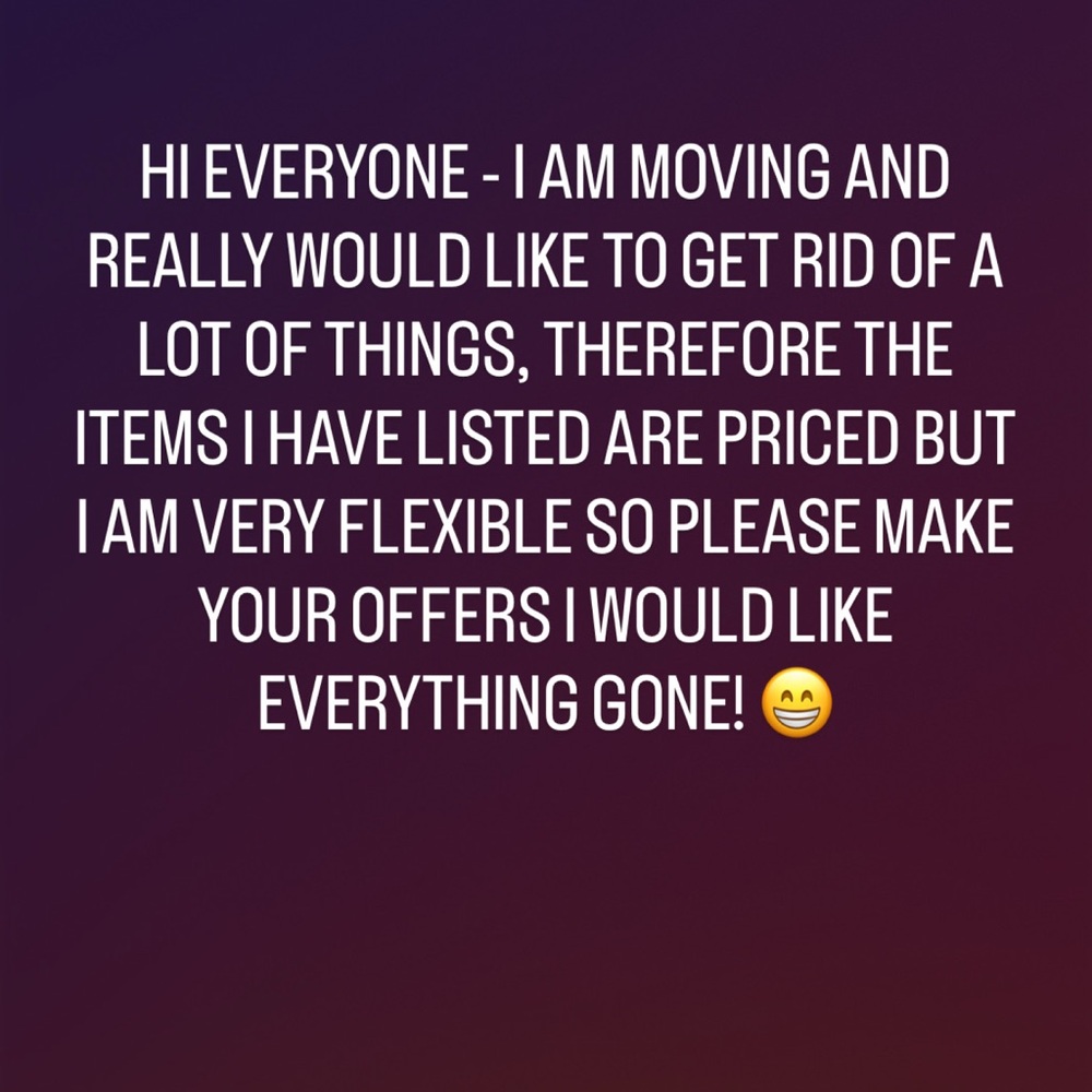 Moving Sale Announcement Sign